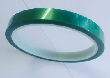 ISO9001 입히기를 위한 실리콘 접착제를 가진 진한 녹색 폴리에스테 테이프 85um