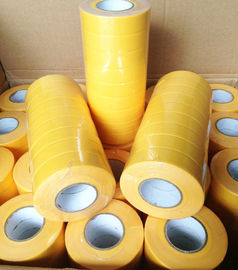 도장 산업을 위한 짙은 노란색 100 밀리리터 작은 핵심 주름 종이 마스킹 테이프